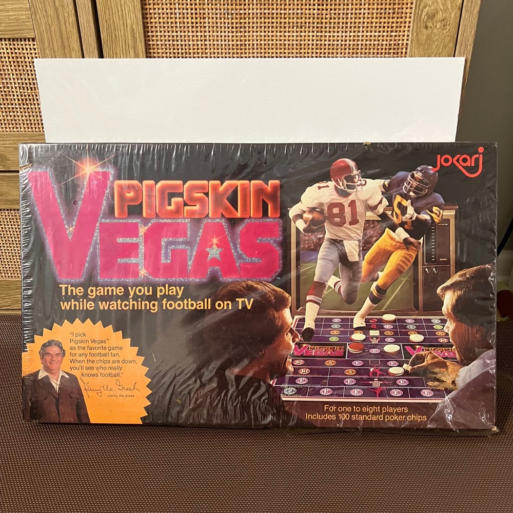 Vintage 1980 Jokari Pigskin Vegas Board Game Jimmy the Greek Factory Sealed 3350